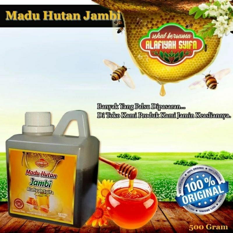 

Madu Hutan Jambi Asli 100% nett 500g Alafiyah Syifa