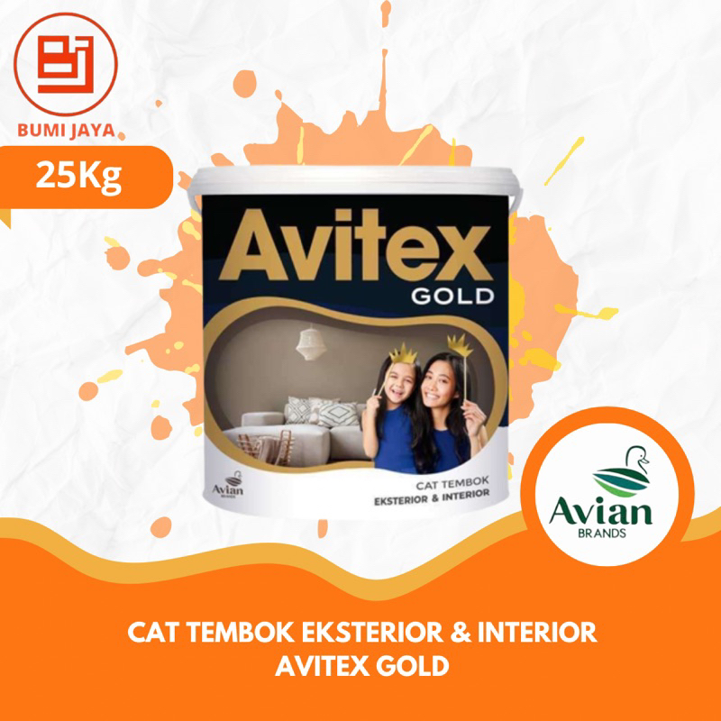 Avitex Gold Cat Tembok Interior & Exterior Avian 25Kg