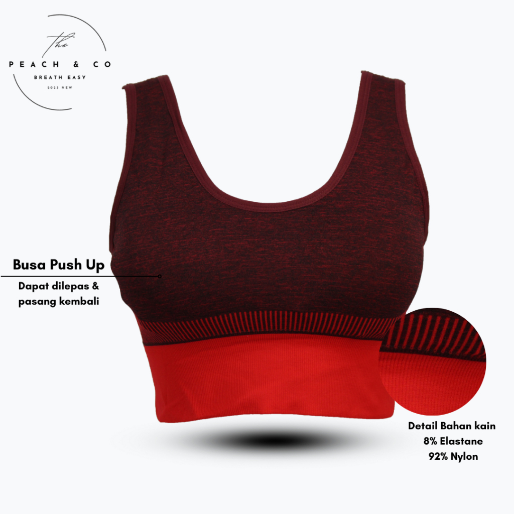 Sport Bra Import Premium Bh Olahraga Fitness/Gym/Yoga BH Sport Push Up 719