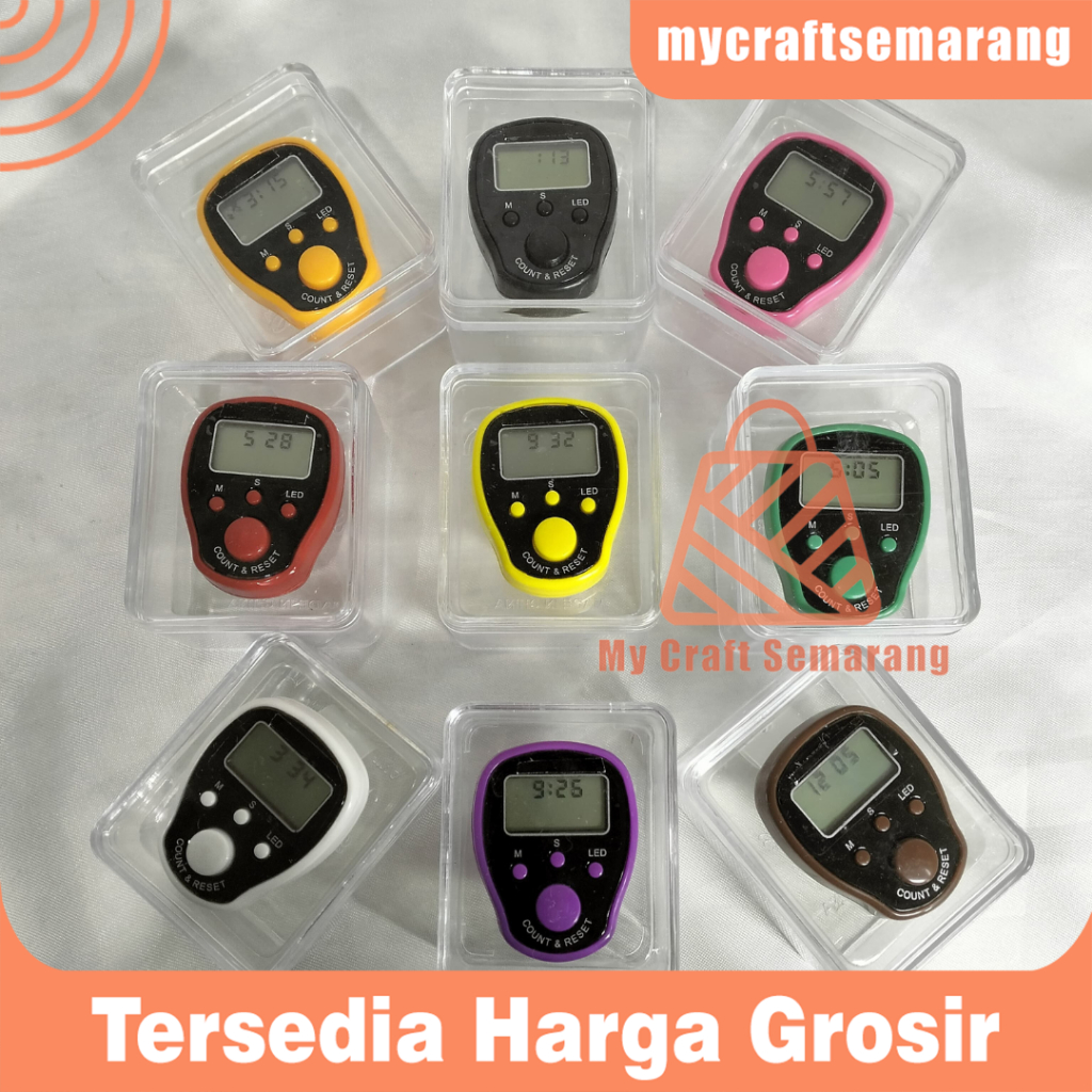 Tasbih Digital Mini LED Tanggal + JAM / Tasbih Mini Electric Tanggal + JAM