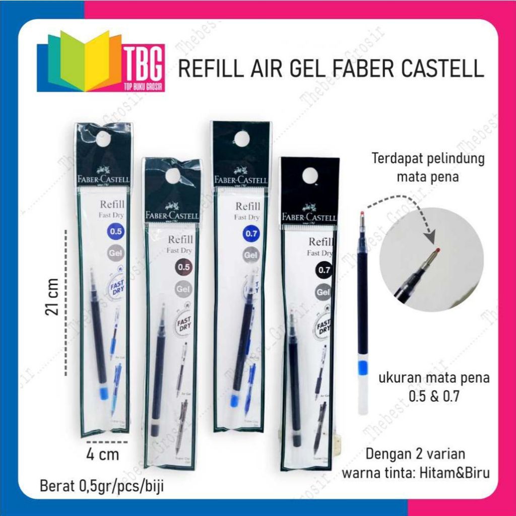 

REFILL AIR GEL FABER CASTELL / ISI BOLPEN / ISI ULANG BOLPEN