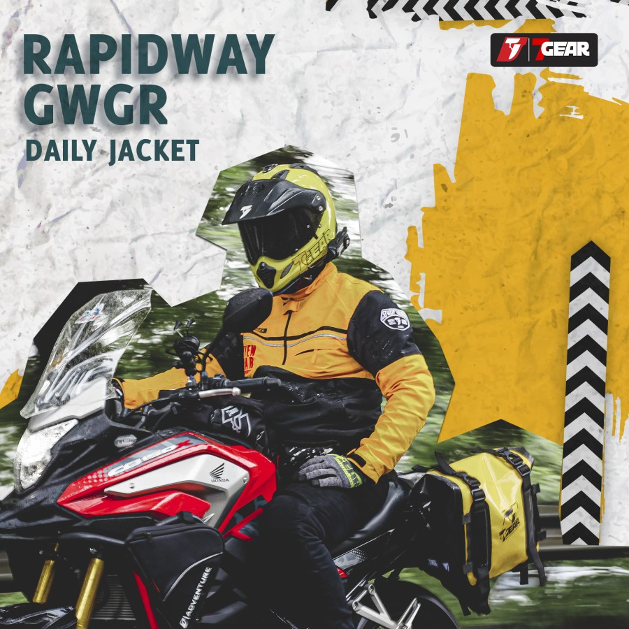 JAKET RAPIDWAY YELLOW FULL PROTECTOR 7GEAR