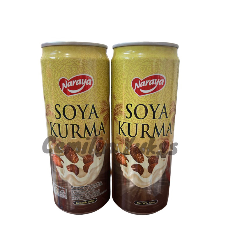 

Naraya Soya Kurma 300ml Naraya Kaleng Minuman Soya Kurma