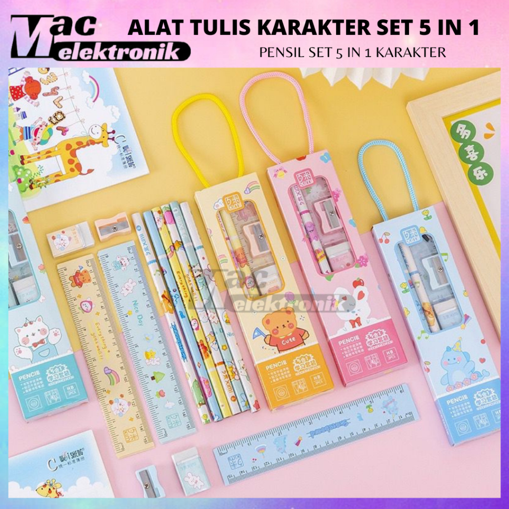 

PENSIL PENGHAPUS 1 SET ALAT TULIS PENGHAPUS PENGGARIS RAUTAN PERLENGKAPAN SEKOLAH DASAR