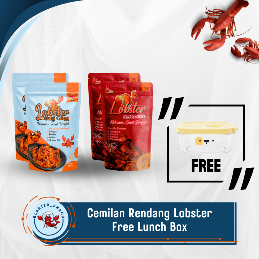 

[Free Lunch Box Angola] Cemilan Rendang Lobster Air Tawar Crispy