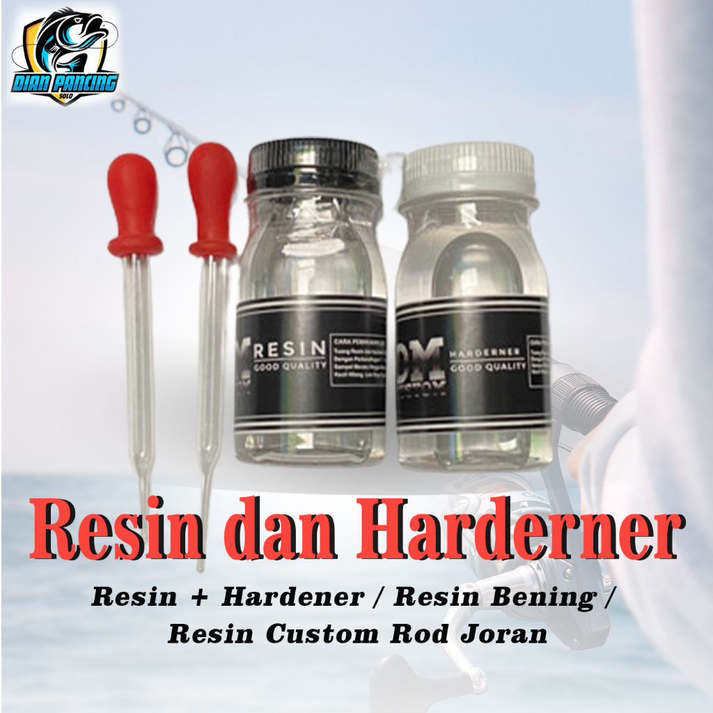 Resin  Hardener  Resin Bening  Resin Custom Rod Joran