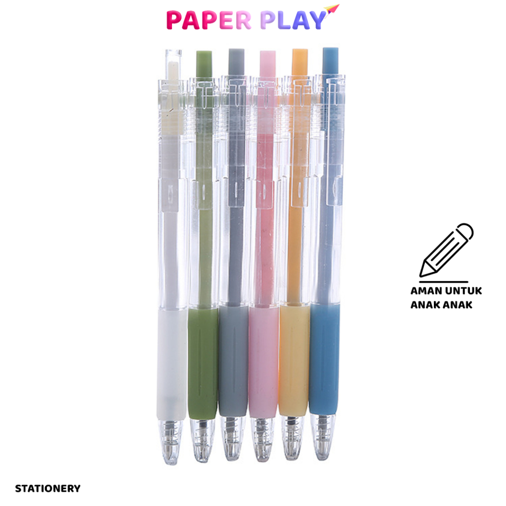 

PAPERPLAY Pena Mekanik Pastel 0.5mm / Bolpen Pena / Pen Alat Tulis Tebal 0.5 MM / Pena Cair P15