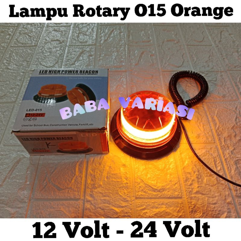 Lampu Blitz Rotary 015 Truck 12 Volt 24 Volt Orange