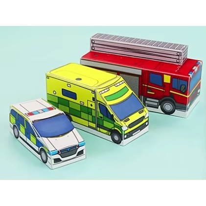 Papercraft Mobil Kendaraan Miniatur Kerajinan Kertas