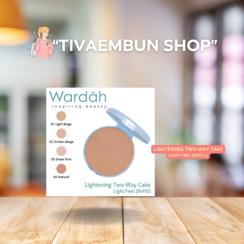 HARGA PROMO|(04 NATURAL) BEDAK WARDAH REFILL TWO WAY CAKE | WARDAH REFILL LIGHTENING POWDER FOUNDATI