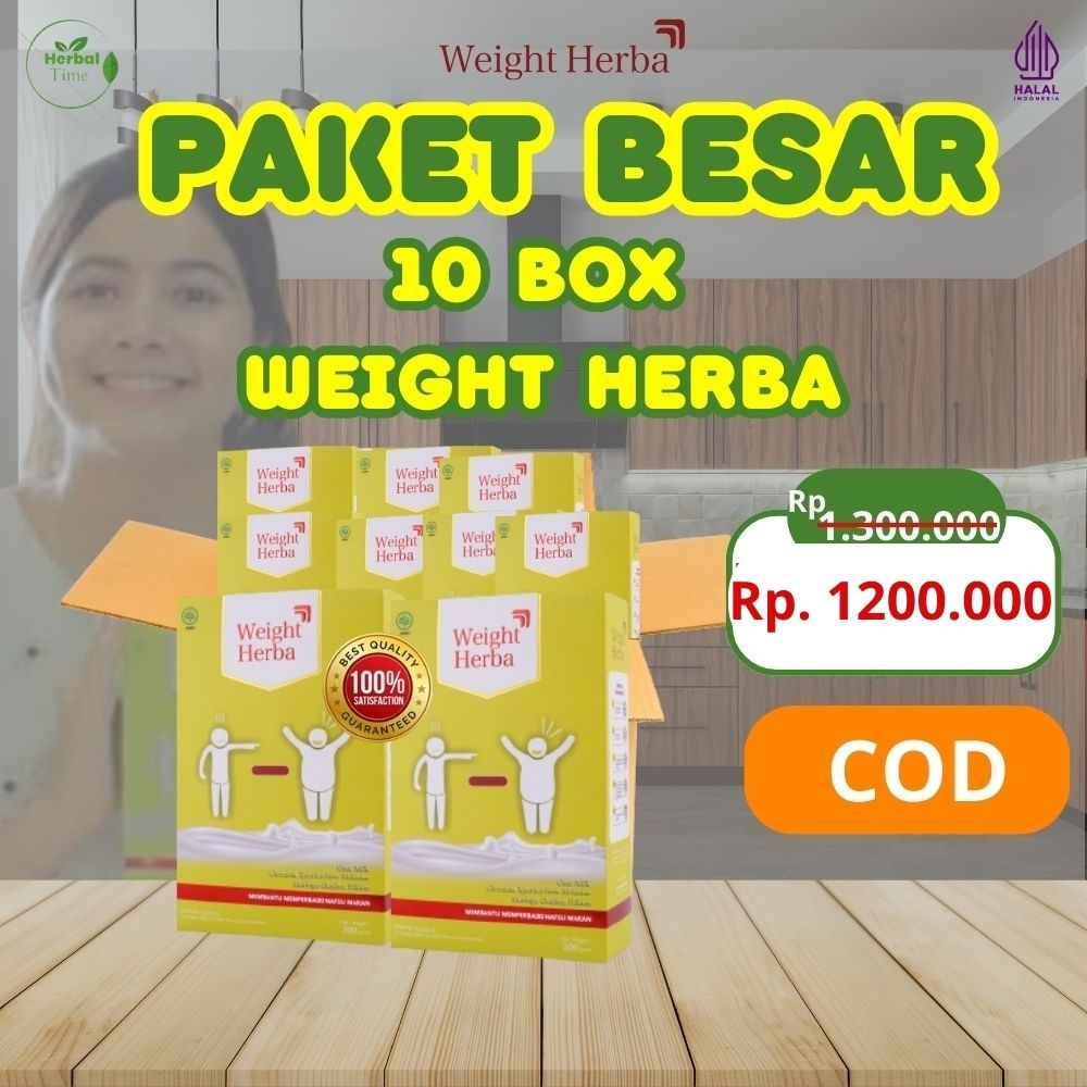 

[10 Box ] Weight Herba Susu Etawa - Susu Penggemuk Badan Tanpa Gula & Tanpa Olahraga Perlancar Saluran Pencernaan & Aman Bagi lambung & susu penambah berat badan & Rendah Gula & Susu Bubuk & weight herba & penggemuk badan susu penggemuk rendah gula