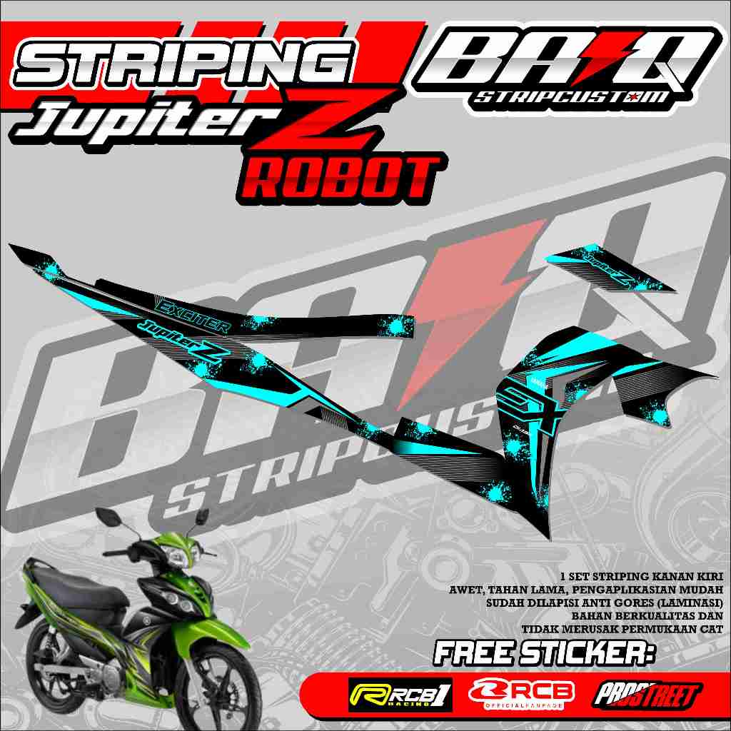 STICKER STRIPING JUPITER Z ROBOT - STRIPING JUPITER Z ROBOT PREMIUM GRAFIK 02