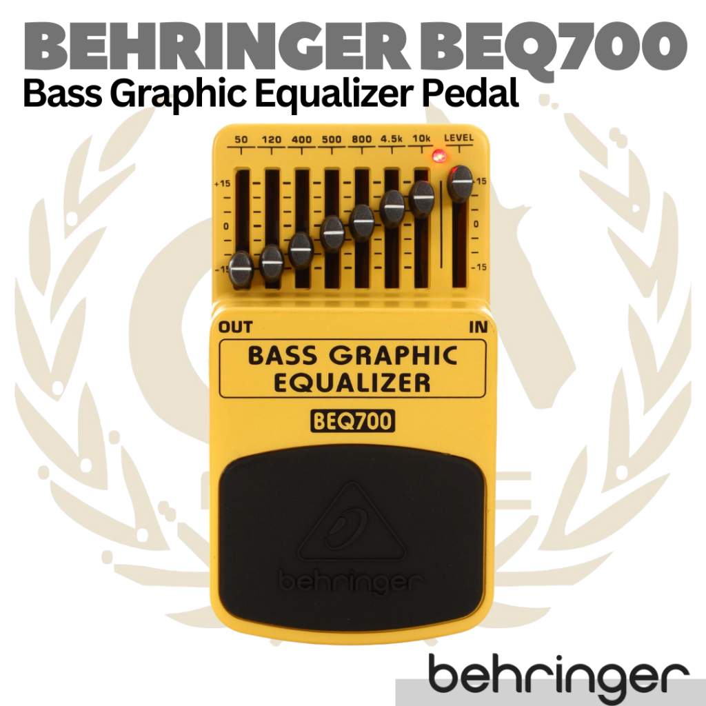 BEHRINGER BEQ700 Master of Tone | Bass Graphic 7 Band Equalizer Pedal