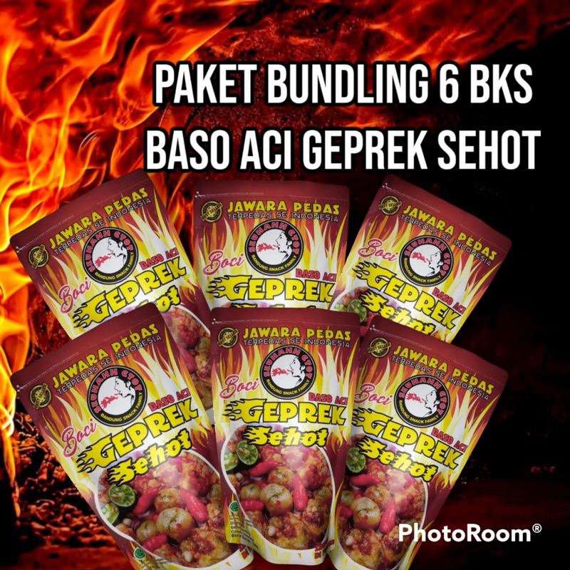 

Paket bundling 6 bks baso aci geprek Sehot