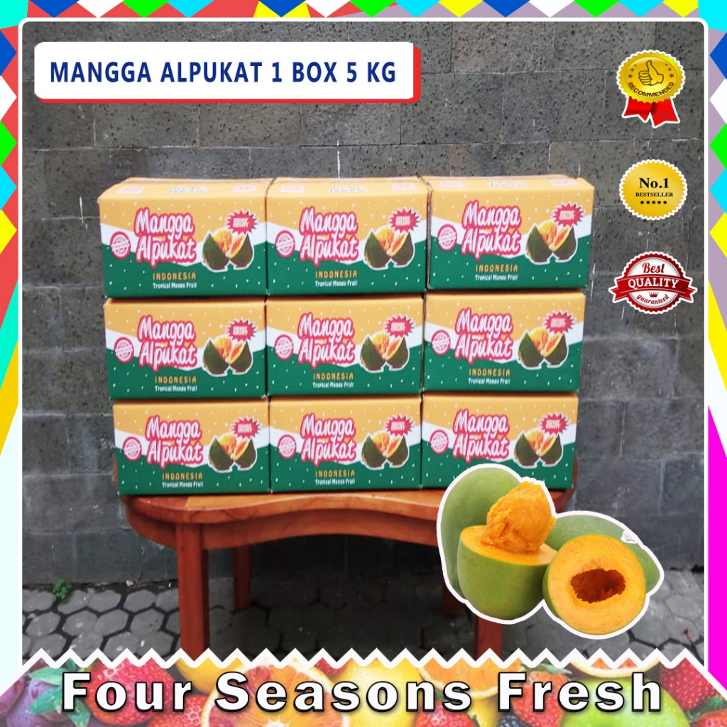 MANGGA ALPUKAT 1 DUS MANIS BUAH MASAK POHON ORIGINAL KENYAL