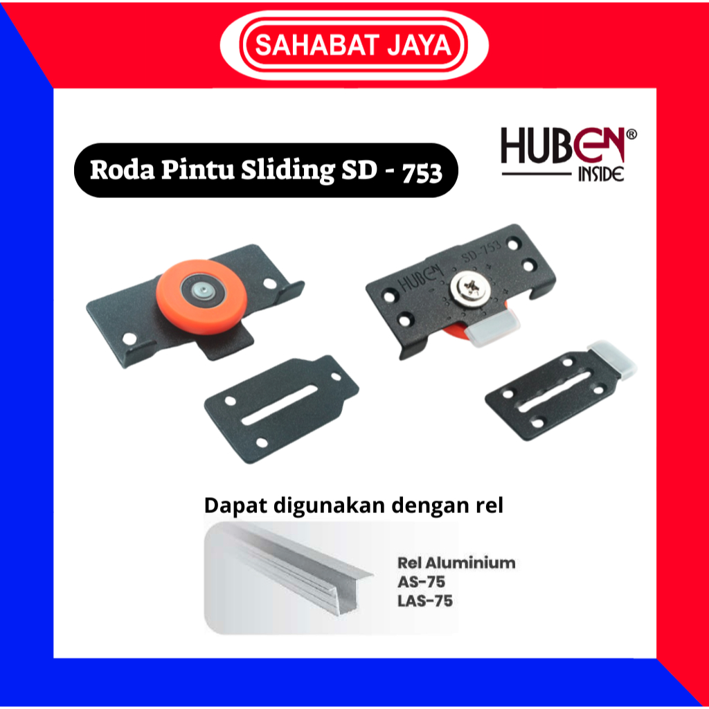 Huben Roda Pintu Sliding SD 753