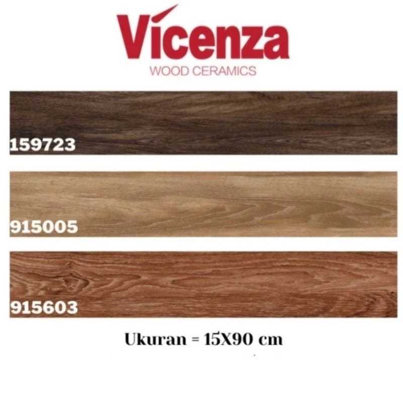 GRANITE TILE VICENZA GRANITE LANTAI MOTIF PARKET KAYU 15 X 90