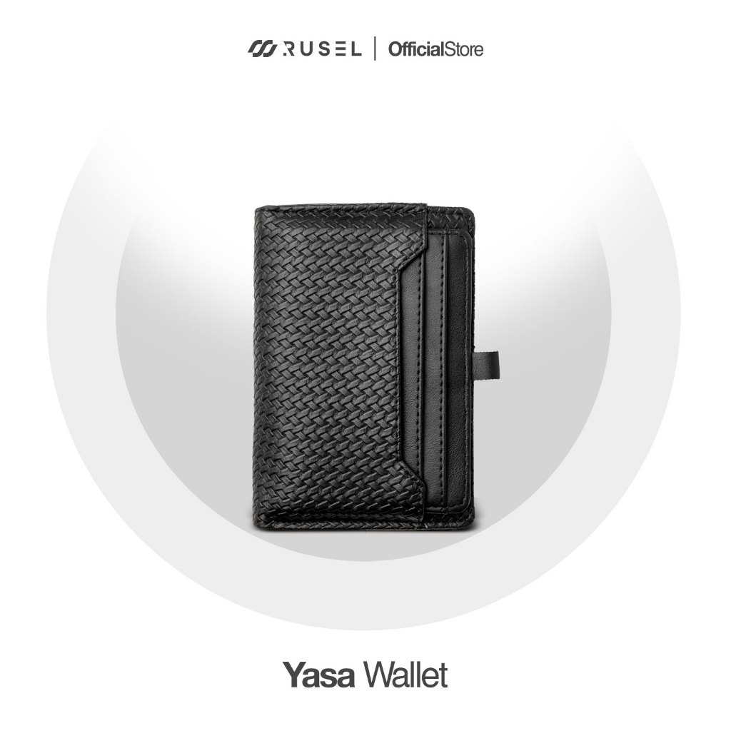 RUSEL CO - Wallet Yasa Dompet Lipat Pria Dompet Bahan Kulit PU Leather Premium Card Holder Kulit