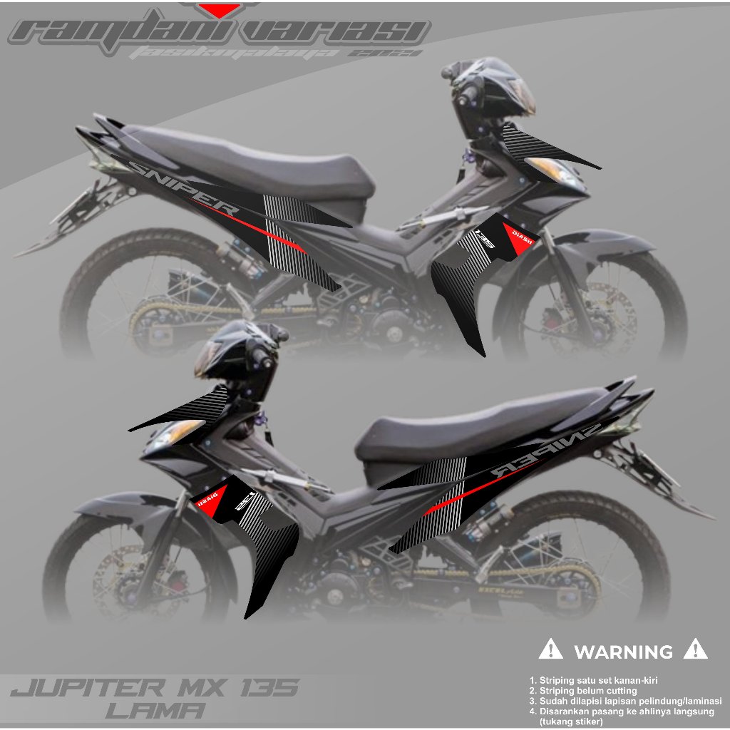 STRIPING JUPITER MX OLD - STRIPING MX 135 LAMA - STRIPING MX 135 SNIPER