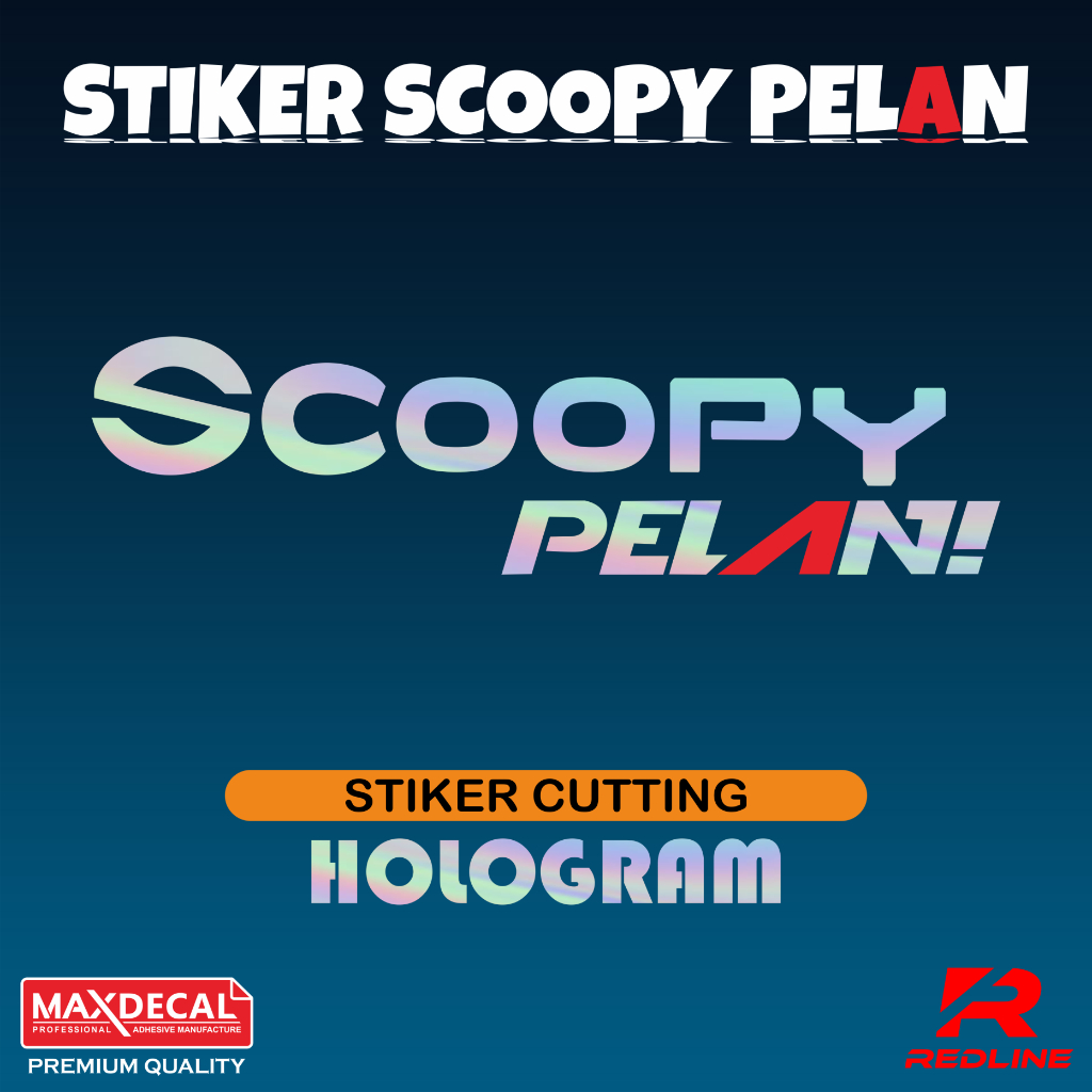 Stiker SCOOPY PELAN VARIASI MOTOR KEREN SCOOPY