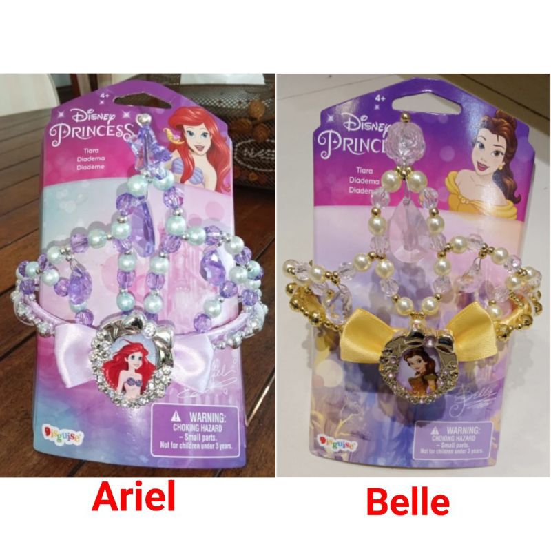 Mahkota Tiara Disney Princess Aurora Rapunzel Ariel Bando Anak Disney