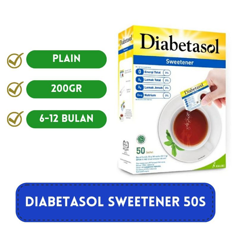 

DIABETASOL SWEETENER 50 SACHET