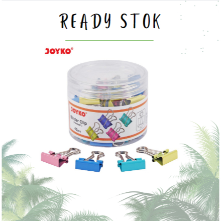 

BINDER CLIP 107 PTL / 107 PTL / PENJEPIT KERTAS JOYKO ORIGINAL 1 ( TUBE )