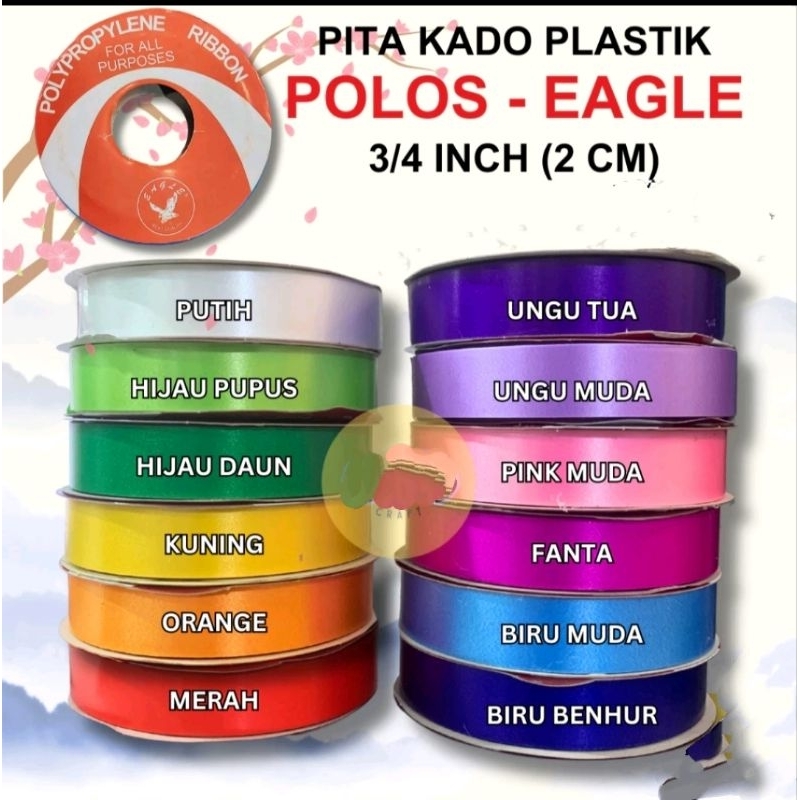 

PITA KADO POLOS JEPANG 3/4 " ECER per Rol