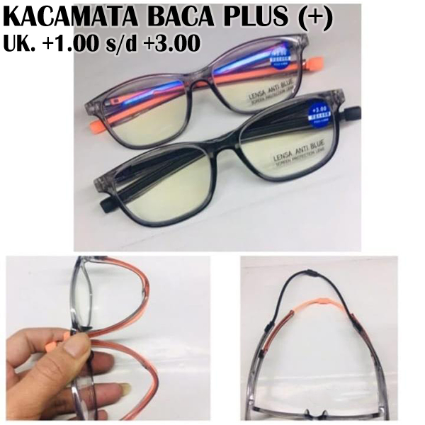 Kacamata Magnet Plus Baca Jarak Dekat Pria Wanita Ukuran +100 s.d +3.00 Kacamata Rabun Dekat Model T