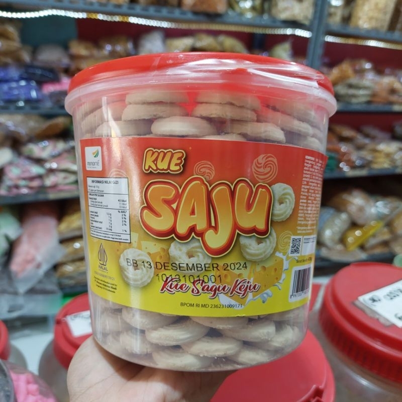 KUE SAJU TOPLES  470gr - SAGU KEJU ALMA.SNACK