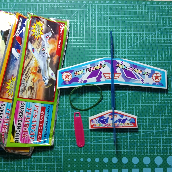 PESAWAT JEPRET KARET PESAWAT TEMBAK ISI 10 PCS