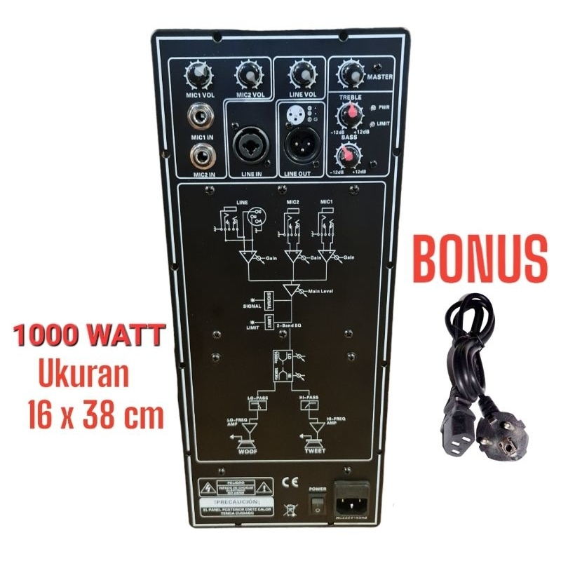 power kit aktif/mesin aktif model JBL EON bisa buat 2/3 way 1000 watt