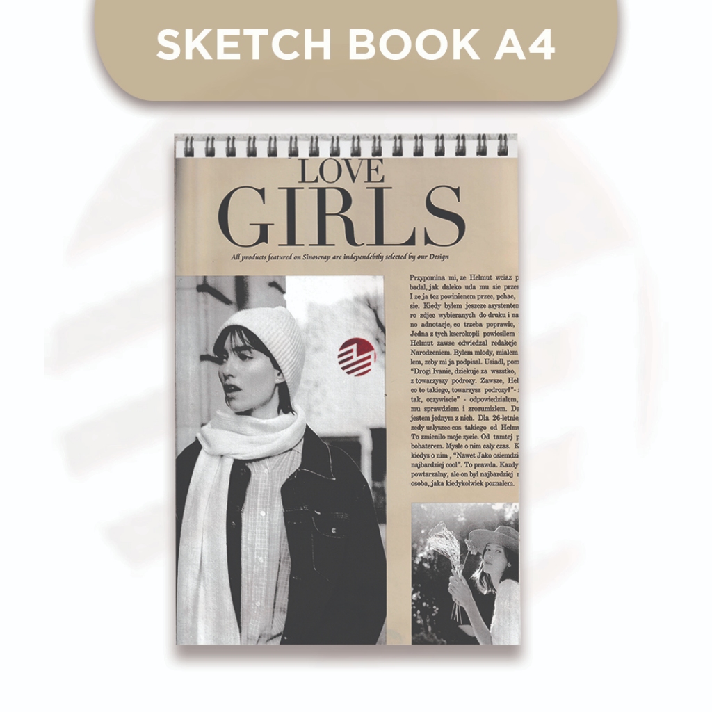 

Buku Sketsa A4 Spiral Minimalis / Sketch Book - PCS