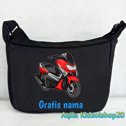tas selempang anak gambar motor yamaha NMAX