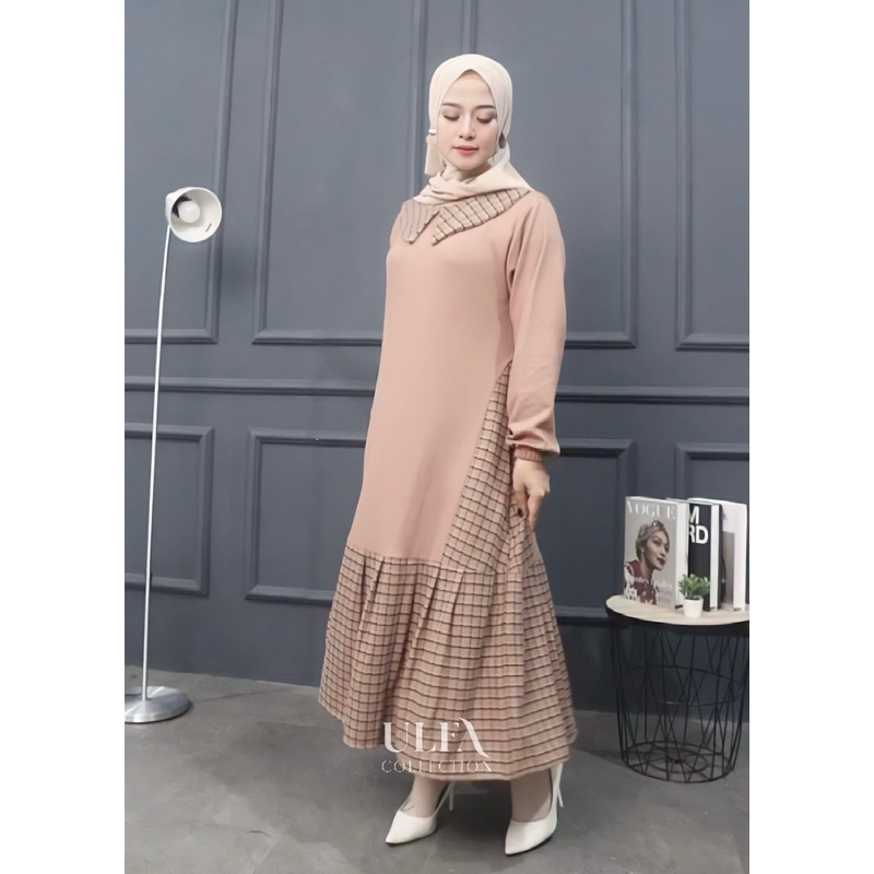 Ulfa Collection - Mini Dress Knit Mix Lizza Tweel