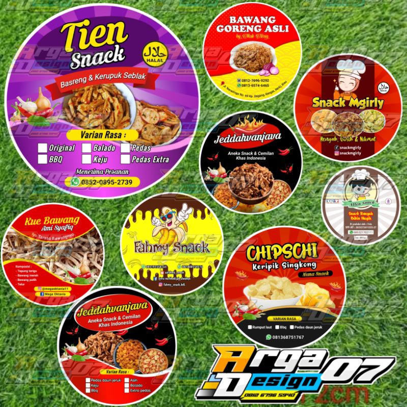 

CETAK STIKER 1000PCS STIKER LABEL KEMASAN GRATIS DESAIN