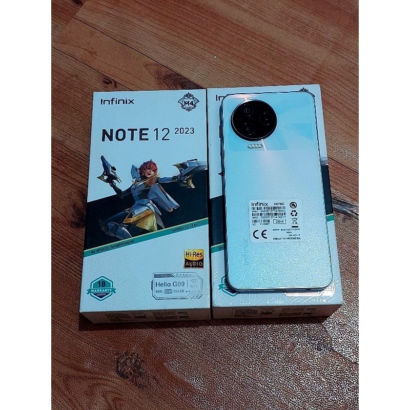 INFINIX NOTE 12 2023 8/128 SECOND MULUS FULLSET ACC LENGKAP ORIGINAL