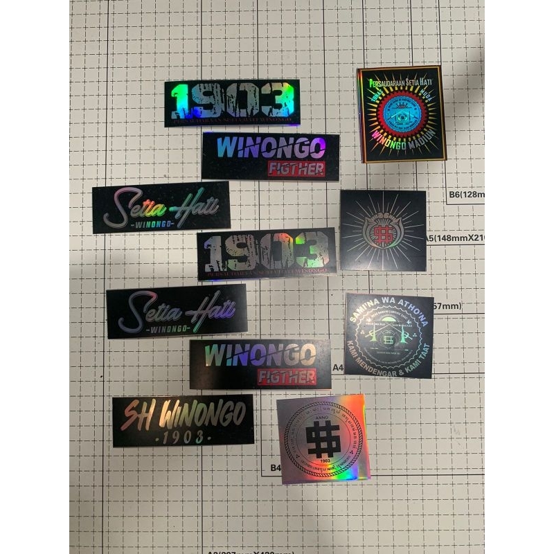 

STIKER PAKET HOLOGRAM PSHW 11PCS