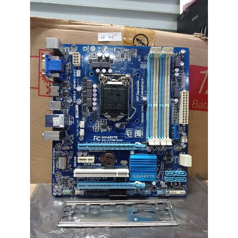 MAINBOARD GIGABYTE GA Z77M- D3H SOCKET LGA 1155 DDR3 ONBOARD VGA