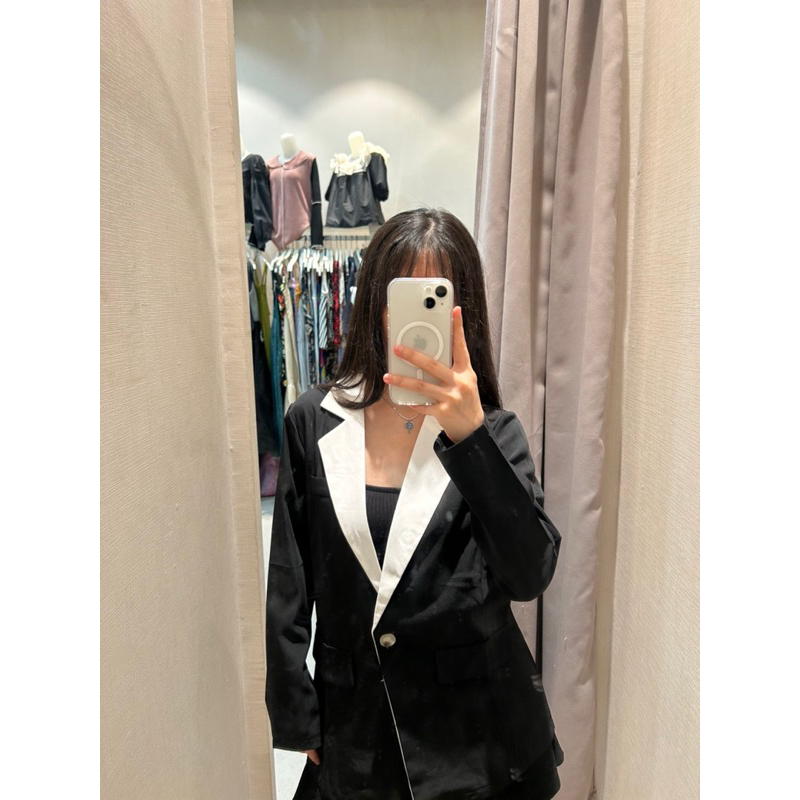 COMELLUC - Blazer Lengan Panjang Korea Style | Blazer Wanita korea Jumbo Oversize Casual Panjang | O