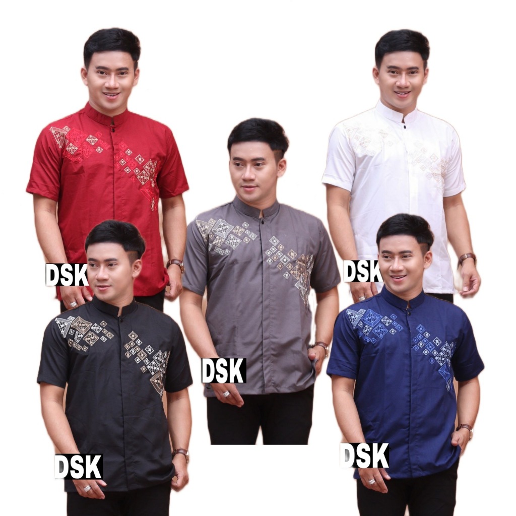 Baju Koko Pria Dewasa Lengan Pendek Terbaru 2023 Motif Kotak