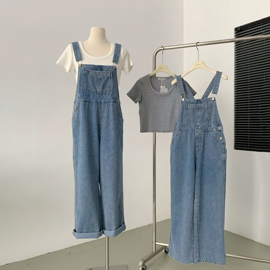 Kualitas Dijamin Jumbo jumpsuit celana kodok setelan baju kodok wanita baju overal jeans overall rem