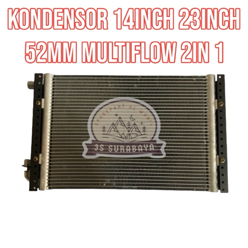 Kondensor  14 23 52 Condensor 14 Inch 23 Inch 52MM Ac Isuzu Elf Universal Ac Mobil 14 23 52