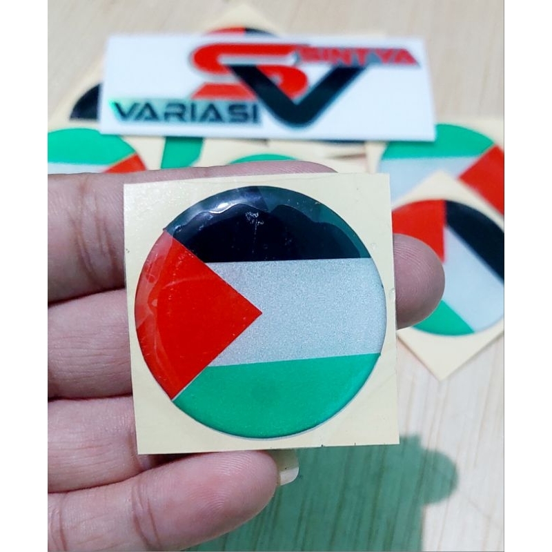 

STICKER TIMBUL BENDERA PALESTINA BULAT STICKER TIMBUL TERMURAH