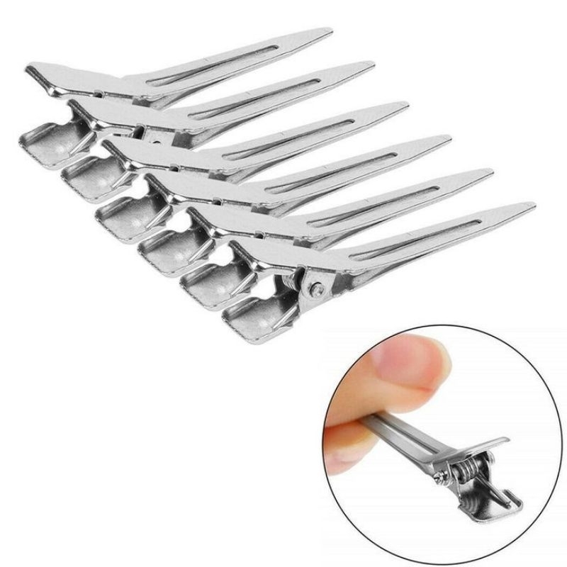 Jepit Rambut Bebek Stainless Steel Kecil Isi 12 Pcs // Jepit Rambut Salon