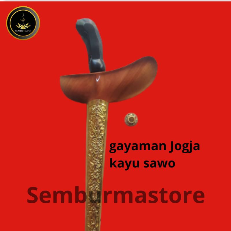 Warangka Keris Gayaman Yogyakarta (Jogja) Full Set- Kayu Sawo Garap Halus