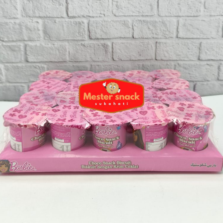 

Harga Termurah Barbie Choco Snack Biscuit Mini 8 gram (1 pack isi 20 pcs)