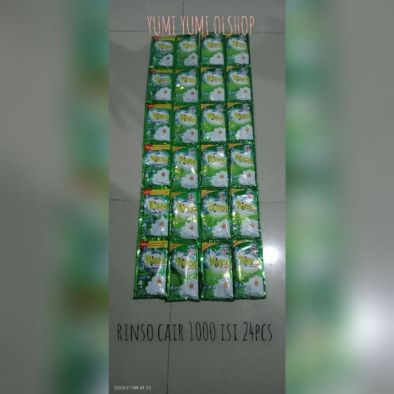 RINSO MOLTO LIQUID CAIR ECERAN 1000 ISI 24Pcs TERMURAH DI SHOPPE