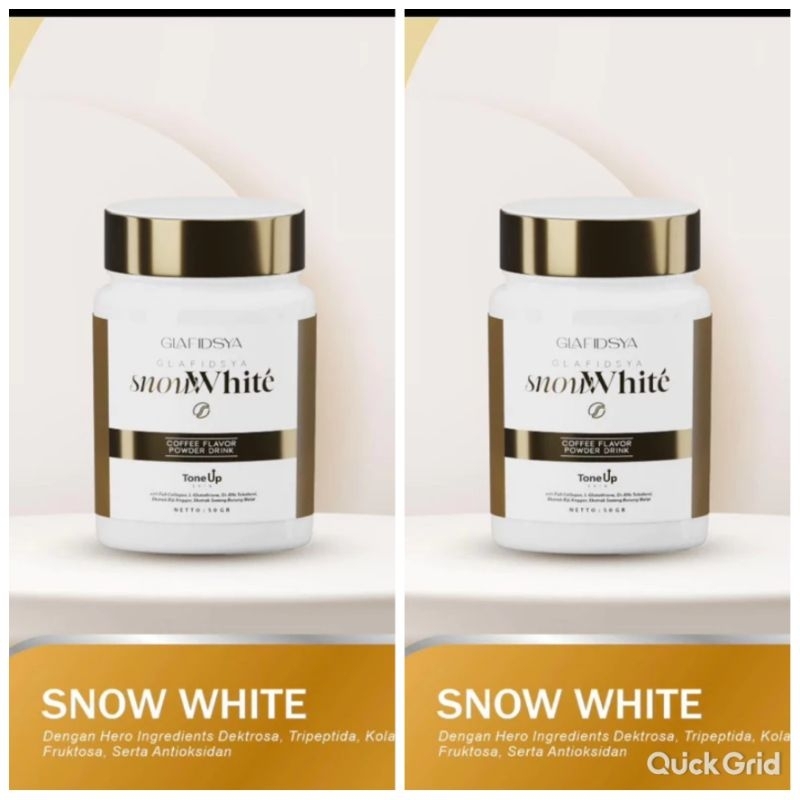 (ISI 2) SNOW WHITE TONE UP GLAFIDSYA BY dr REZA