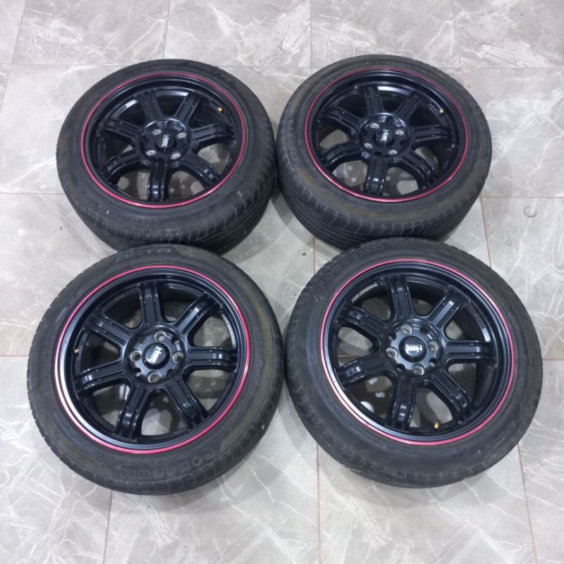 VELG MOBIL BEKAS | HSR SIAK R16 + BAN | MAZDA2 FIESTA COROLA TWINCAM CITY JAZZ